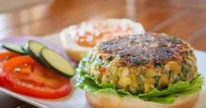 hambúrguer fitness no estilo vegetariano