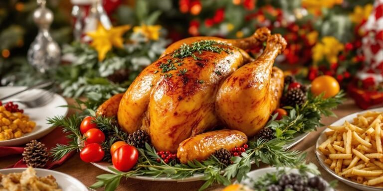 Receitas de Peru de Natal Perfumado e Suculento