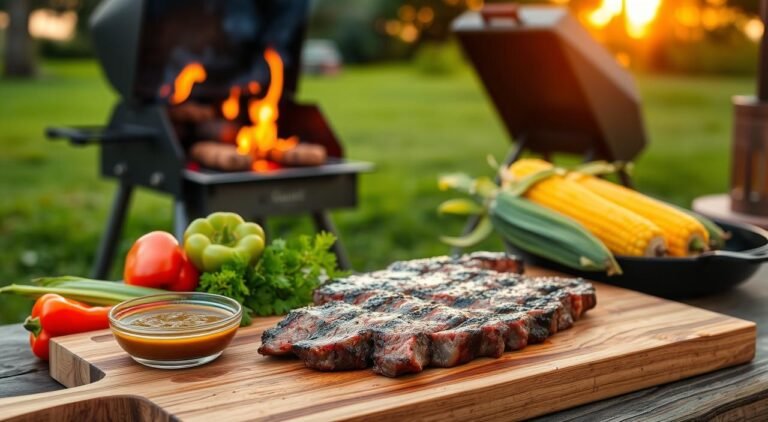 Picanha na brasa com molho chimichurri: o churrasco perfeito para impressionar seus convidados!